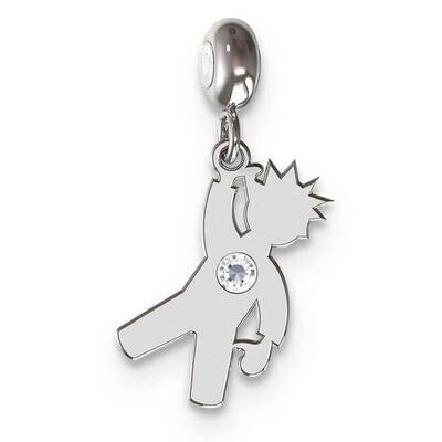 Memi Boy Charm Sterling Silver Rhodium-plated ME185-SS, MPN: ME185-SS,