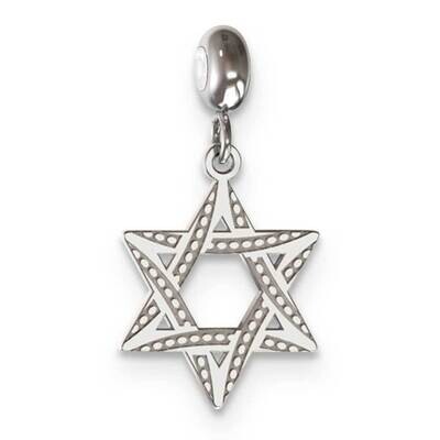 Memi Star Of David Charm Sterling Silver Rhodium-plated ME110-SS, MPN: ME110-SS,