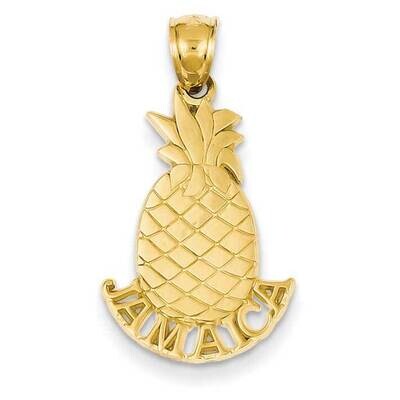 Jamaica Pineapple Pendant 14k Gold C3252, MPN: C3252, 637218112715