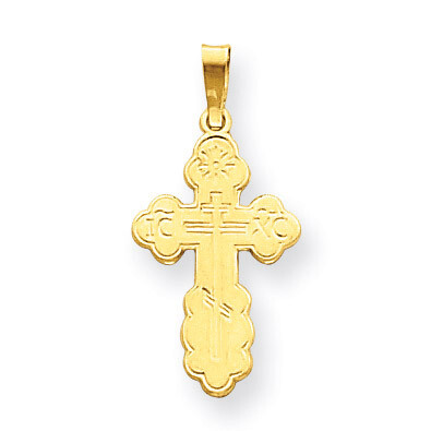 Eastern Orthodox Cross Charm 14k Gold XR567, MPN: XR567, 886774620190