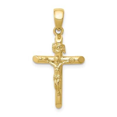 2-D Crucifix with Jesus On Cross Pendant 10k Gold Polished 10K5566, MPN: 10K5566,