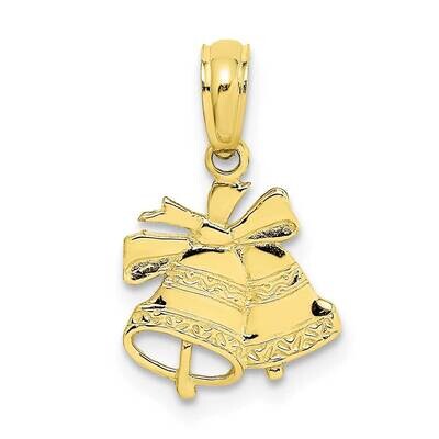 Christmas Bells Pendant 10k Gold Polished 10D1127, MPN: 10D1127,