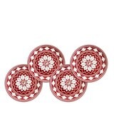 Caskata Fez Canape Set of 4 Crimson CAN-181, MPN: CAN-181, 816666021842