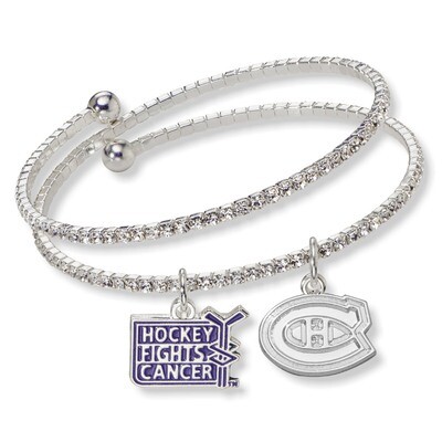 Montreal Canadiens Support Hfc Crystal Bracelet CAN075BR-HFC