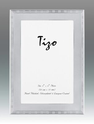 Tizo Thin Lines 4 x 6 Inch Silver Plated Picture Frame, MPN: 1029-46,