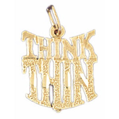 Dazzlers Jewelry Think Thin Pendant Necklace Charm Bracelet in Yellow, White or Rose Gold 10663, MP…