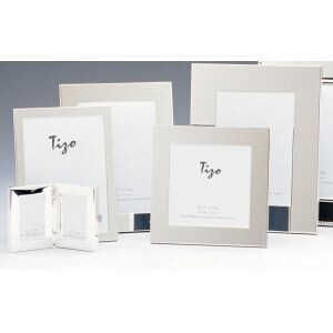 Tizo Thin Simple 4 x 6 Inch Triple Silver Plated Picture Frame, MPN: 1005-T46,