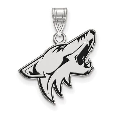 Phoenix Coyotes Large Enamel Pendant Sterling Silver SS009COY, MPN: SS009COY, 886774745848