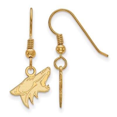 Phoenix Coyotes Small Dangle Earring Wire Gold-plated Silver GP003COY, MPN: GP003COY, 886774895116