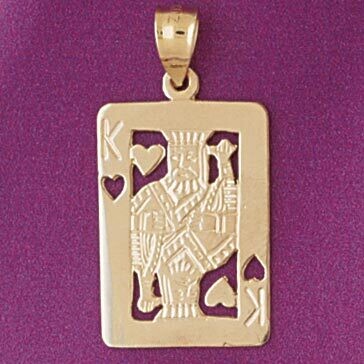 Dazzlers Jewelry King Of Heart Pendant Necklace Charm Bracelet in Yellow, White or Rose Gold 5439, …