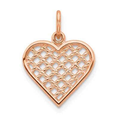 Heart Charm 10k Rose Gold 10C216R, MPN: 10C216R,