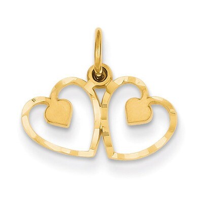 Heart Charm 14k Gold C306, MPN: C306, 883957858593