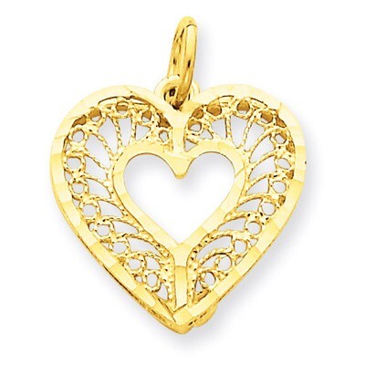 Heart Charm 14k Gold C296, MPN: C296, 886774089058