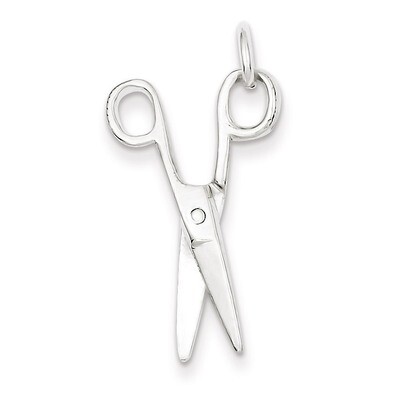 Scissors Charm Sterling Silver QC808, MPN: QC808, 883957917313