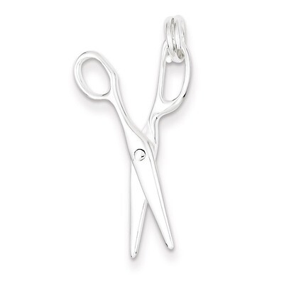 Scissors Charm Sterling Silver QC4656, MPN: QC4656, 723252417593