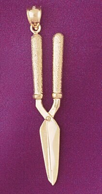 Dazzlers Jewelry Garden Groomer Scissors Pendant Necklace Charm Bracelet in Yellow, White or Rose G…