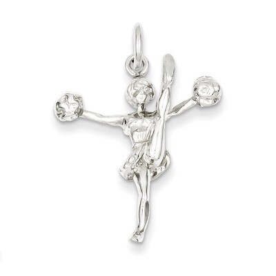 Cheerleader Charm Sterling Silver QC747, MPN: QC747, 883957916903