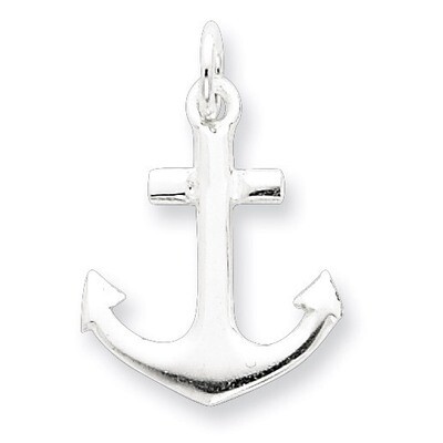 Anchor Charm Sterling Silver QC6333, MPN: QC6333, 883957915807