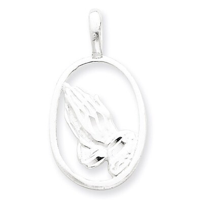 Praying Hands Pendant Sterling Silver QC1992, MPN: QC1992, 883957278834