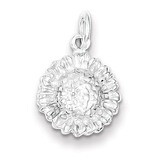 Sunflower Charm Sterling Silver QC3160, MPN: QC3160, 883957907772