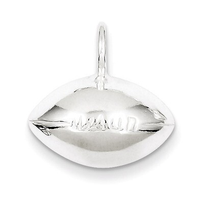 Football Charm Sterling Silver QC2786, MPN: QC2786, 883957976884