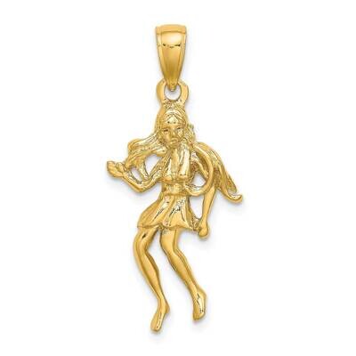 Large Virgo Zodiac Charm 14k Gold C3172, MPN: C3172, 196904085301