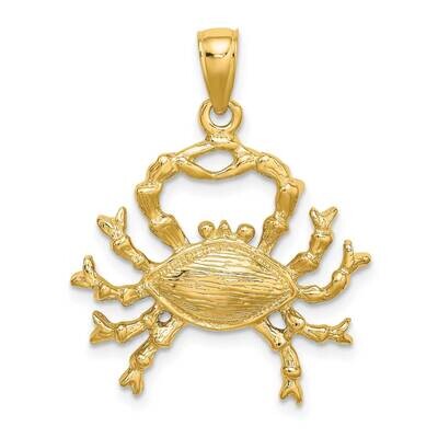 Large Cancer Zodiac Charm 14k Gold C3170, MPN: C3170, 196904086377