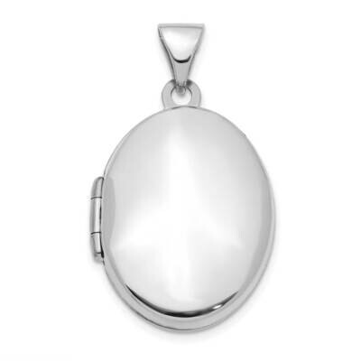22mm Oval Locket Pendant 14k White Gold XL777, MPN: XL777, 886774040974