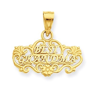 Best Grandma Pendant 14k Gold D3958, MPN: D3958, 886774023182