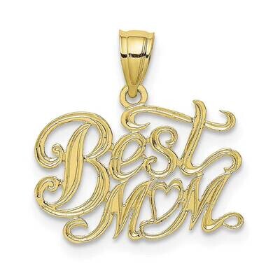 Best Mom Pendant 10k Gold 10K2664, MPN: 10K2664,
