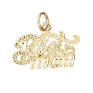Dazzlers Jewelry Best Mom Pendant Necklace Charm Bracelet in Yellow, White or Rose Gold 9844, MPN: …