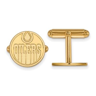 Edmonton Oilers Cufflinkss Gold-plated Silver GP011OIL, MPN: GP011OIL, 886774742526