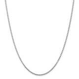 2.25mm Flat Rope Chain 26 Inch Sterling Silver QFC23-26, MPN: QFC23-26,