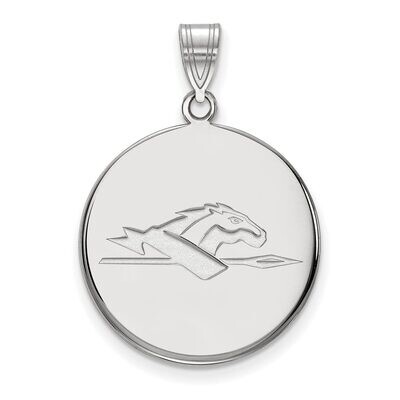 Longwood University Large Disc Pendant 14k White Gold 4W018LOC, MPN: 4W018LOC, 886774842073