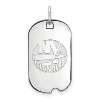 New York Islanders Small Dog Tag Sterling Silver Rhodium-plated SS006ISL, MPN: SS006ISL, 1911011541…