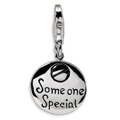 Someone Special Inscribed Round Charm Sterling Silver QCC116 by Amore La Vita, MPN: QCC116, 8839573…