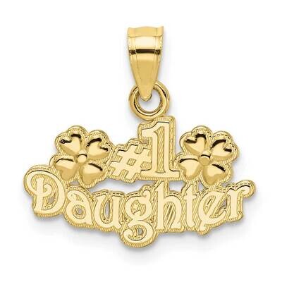 #1 Daughter with Flowers Charm 10k Gold 10C3013, MPN: 10C3013,