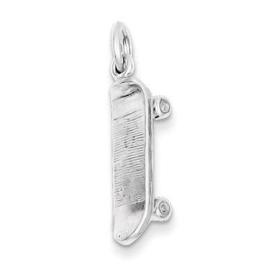 Skateboard Charm Sterling Silver QC761, MPN: QC761, 883957916989