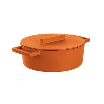 Sambonet TerraCotto Oval Casserole Pot With Lid Curry 51638C30, MPN: 51638C30,