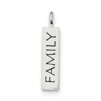 Enameled FAMILY Pendant Sterling Silver Polished QC9212, MPN: QC9212, 886774124933