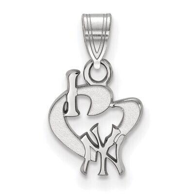 New York Yankees Small I love Logo Sterling Silver SS019YAN, MPN: SS019YAN, 886774628813