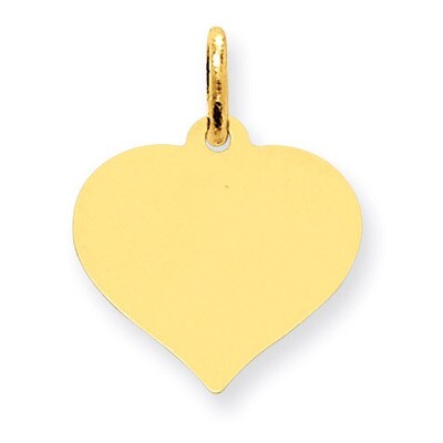 Heart Disc Charm 14k Gold XM527/18, MPN: XM527/18, 883957447599