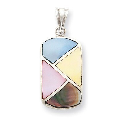 Mother of Pearl Pendant Sterling Silver QP522