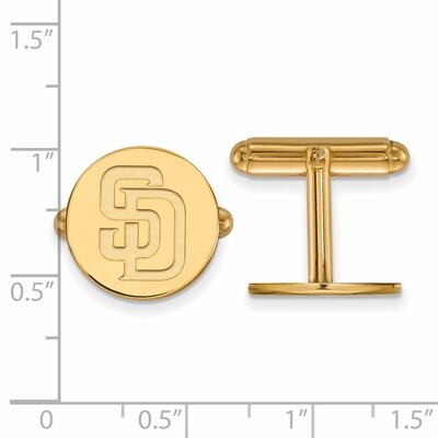 San Diego Padres Cufflinks 14k Yellow Gold 4Y007PAD, MPN: 4Y007PAD, 886774866246