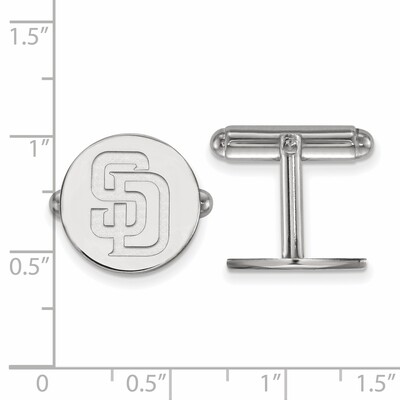 San Diego Padres Cuff Link Sterling Silver SS007PAD, MPN: SS007PAD, 886774625157