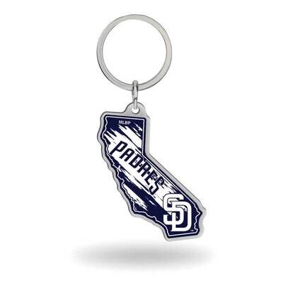 MLB San Diego Padres-California State Shaped Key Ring GC8010, MPN: GC8010, 767345747129