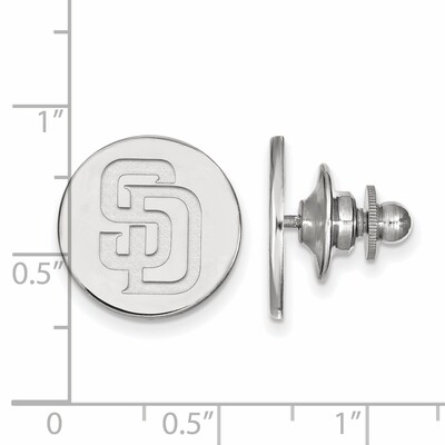 San Diego Padres Lapel Pin 14k White Gold 4W006PAD, MPN: 4W006PAD, 886774833347