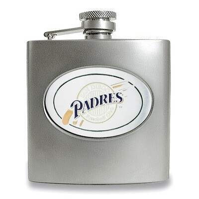 San Diego Padres Stainless Steel 6oz Hip Flask GC982, MPN: GC982, 89006607499