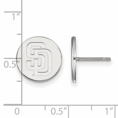 San Diego Padres Small Disc Earring Sterling Silver SS019PAD, MPN: SS019PAD, 886774628707