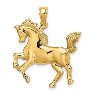 Horse Charm 14k Gold 2-D K6543, MPN: K6543, 637218045341